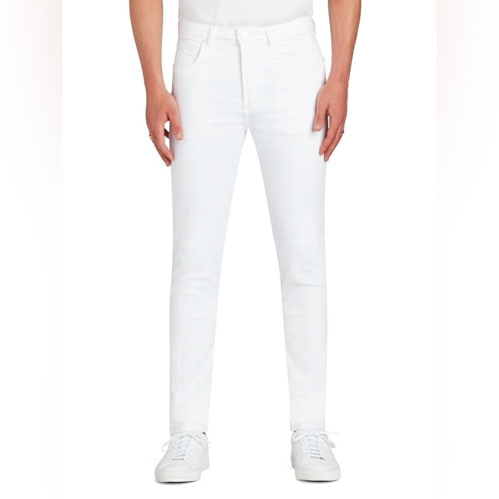NWT MONFRÈRE White High Rise Greyson Skinny Jeans Men's Size 36 $236